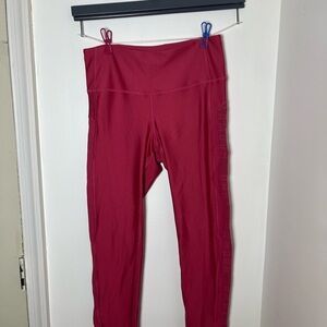 Under Armour HeatGear Compression Leggings Pink Women’s Medium Athletic Pants